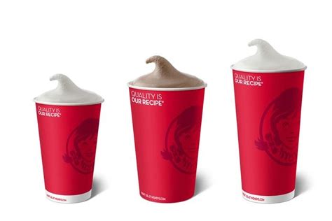 wendy's cup size chart.